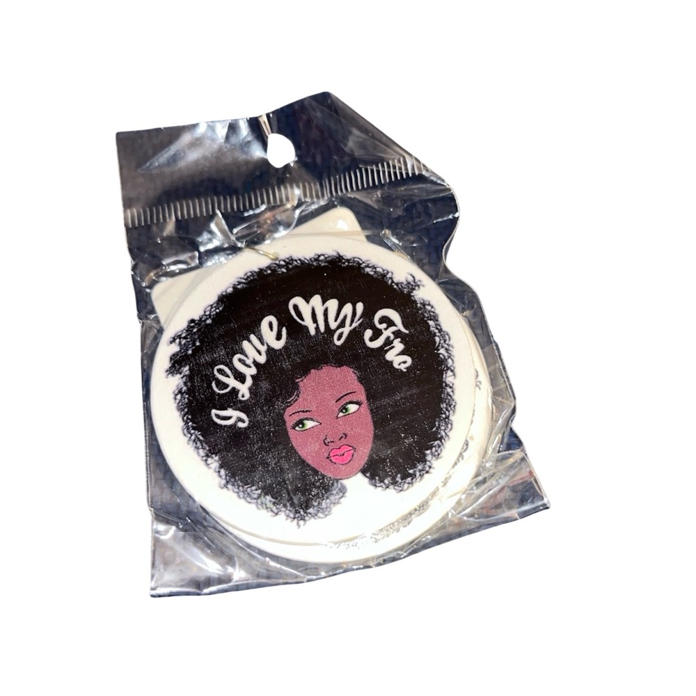 I Love My Fro Compact Mirror